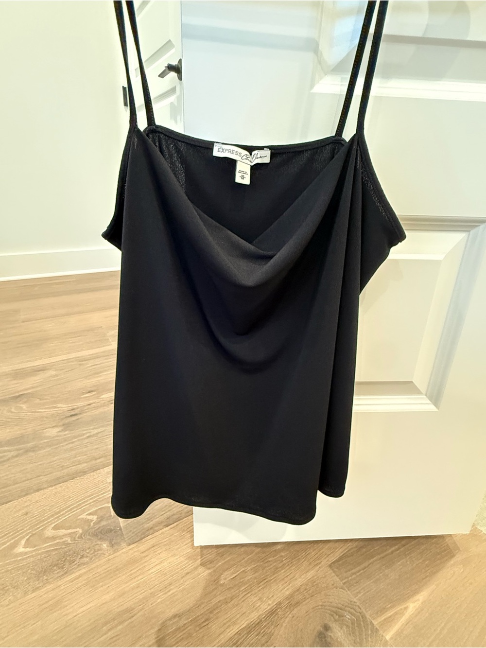 Express Black Cowl Neck Double-Strap Camisole
